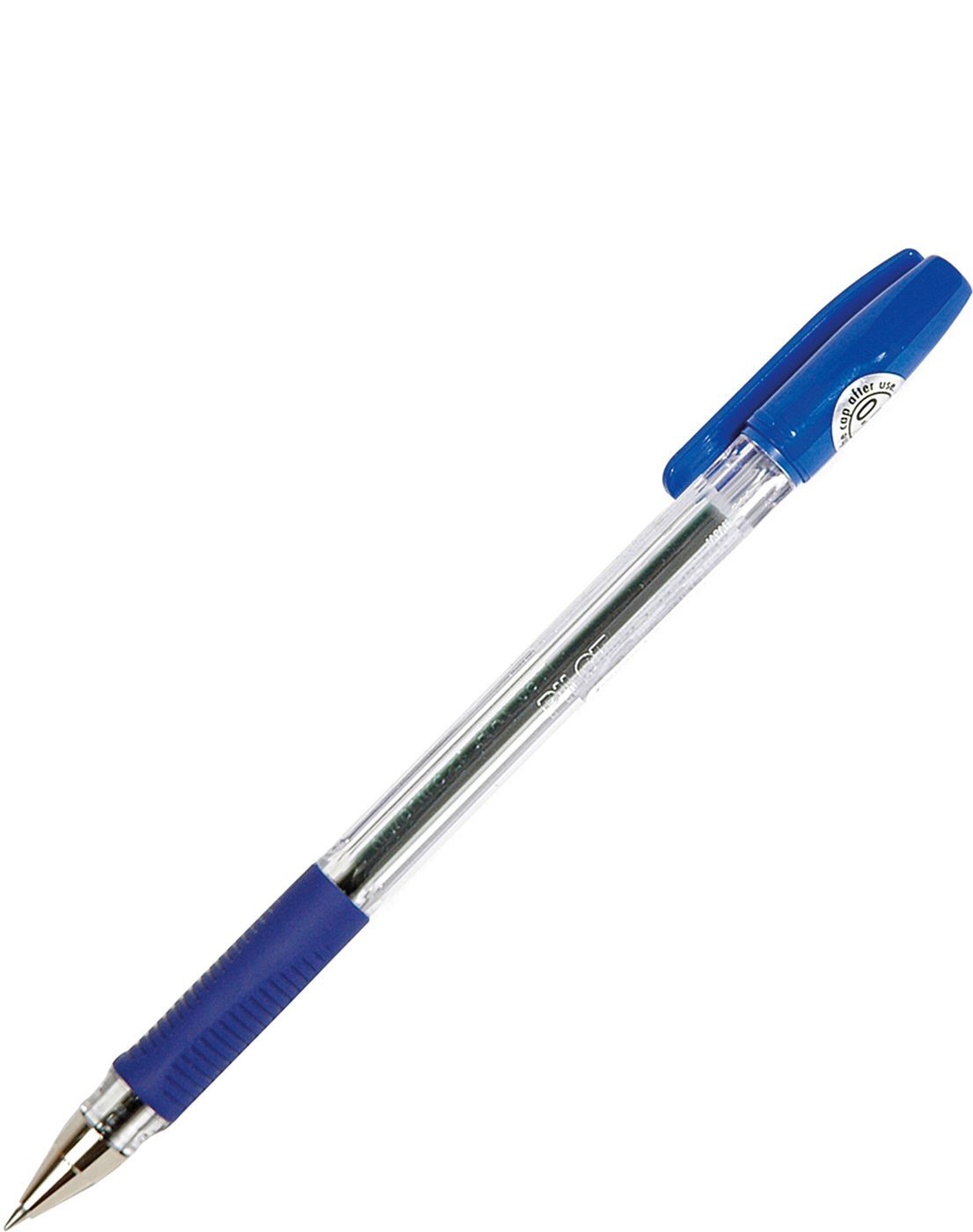 Ручка шар. 0,7 мм синяя, с резин. упором "pilot"