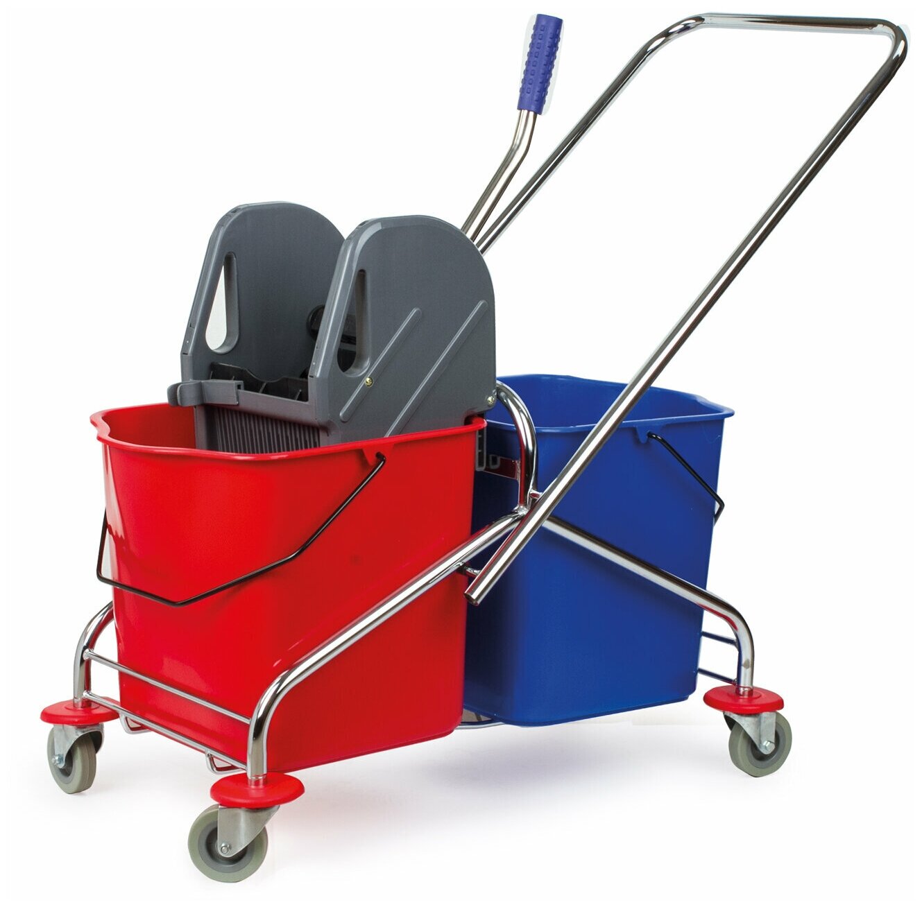 Уборочная тележка с 2 ведрами по 25л и отжимом